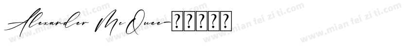 Alexander McQuee字体转换